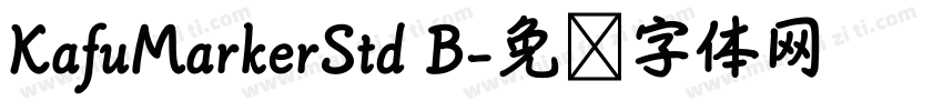 KafuMarkerStd B字体转换